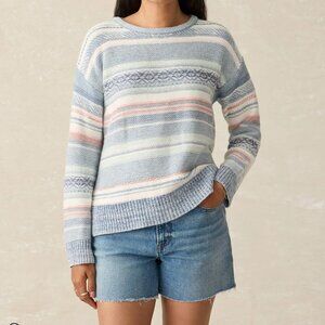 Faherty High Tide Sweater (Todos Santos Stripe) - Size S